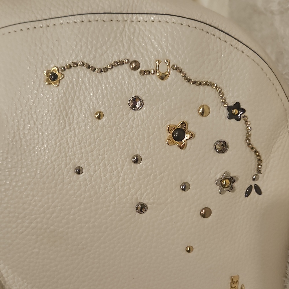 EUC Coach Ella Hobo With Starbursts Crystals And Rivets With New Coach Dusty - Picture 3 of 12